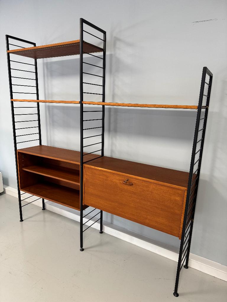 Vintage wandmeubel "Ladderax" SALE, Verzenden, Teakhout, Zo goed als nieuw, Minder dan 100 cm