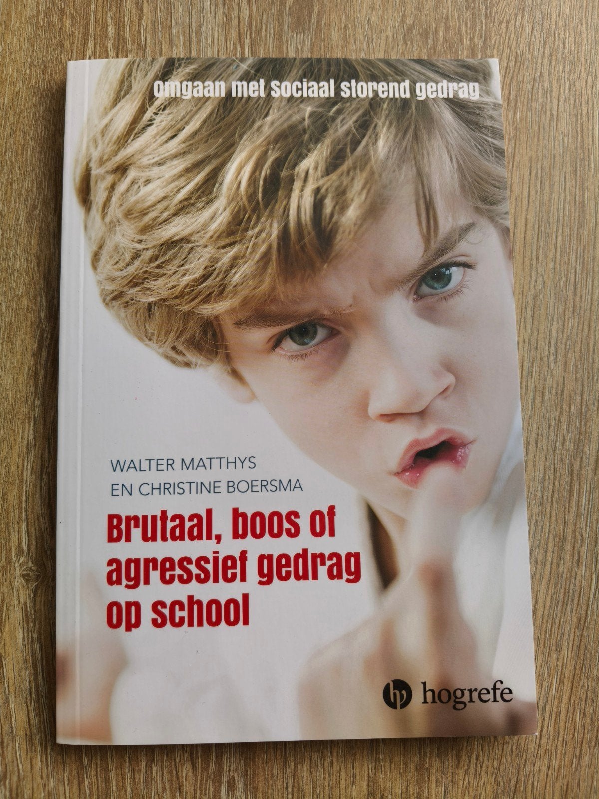 Brutaal boos of aggressief gedrag op school boek, Ophalen of Verzenden