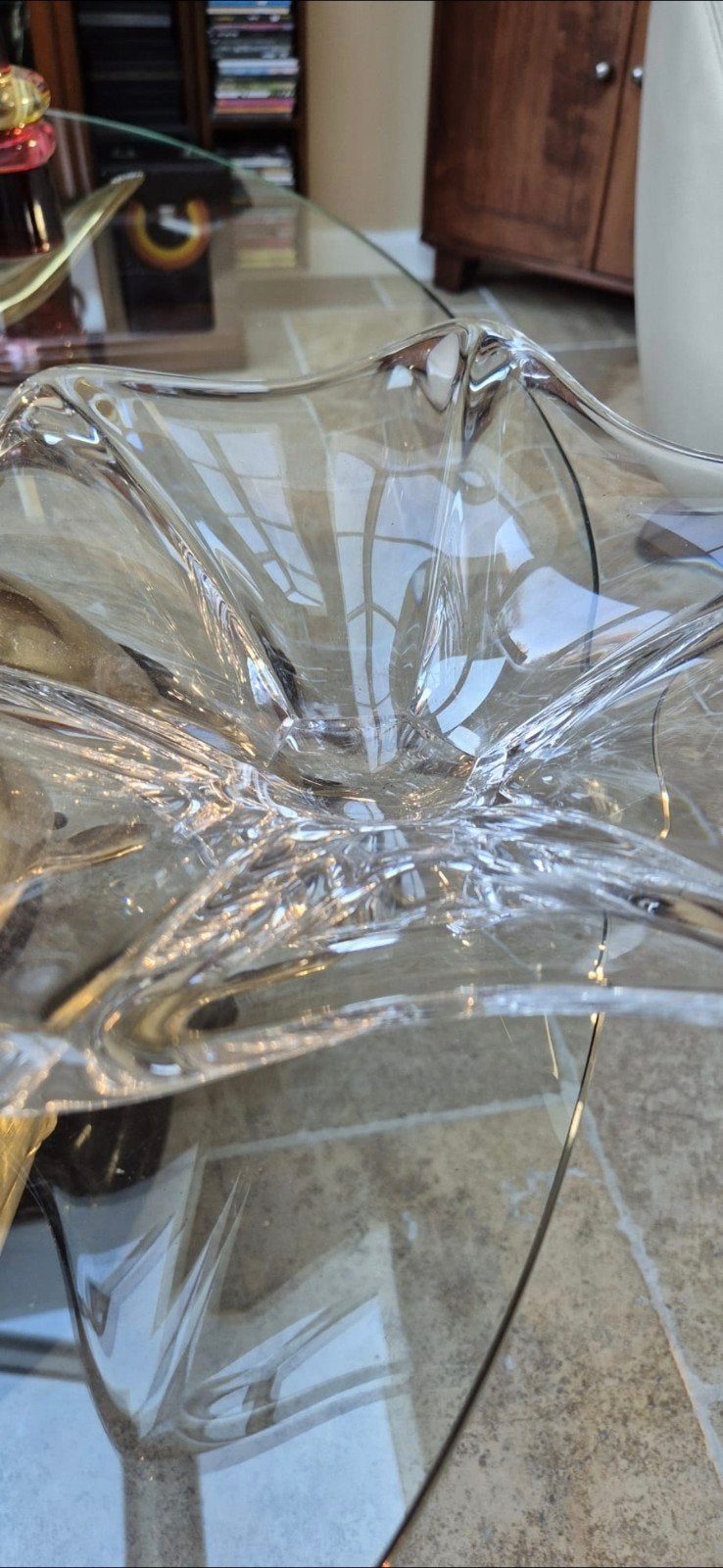 Prachtige handgemaakte Murano glazen schaal - 30cm, Antiek en Kunst, Antiek | Schalen, Ophalen of Verzenden