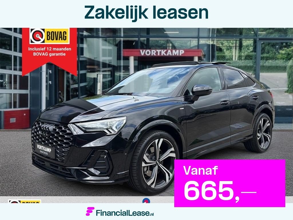 Audi Q3 Sportback 45 TFSI QUATTRO S LINE LEDER/PANO-DAK/360C, 12 maanden, Gebruikt, Euro 6, Leder