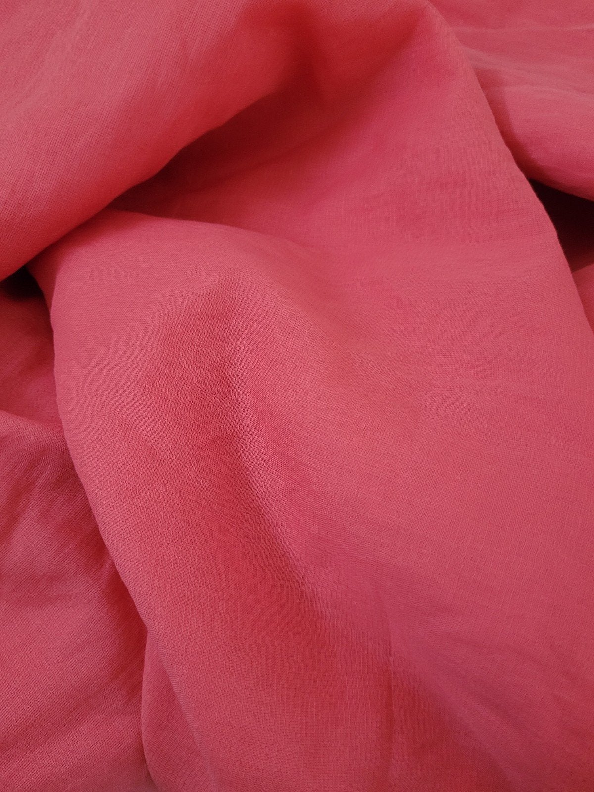 Coupon koraalrood, Overige materialen, 120 cm of meer, Nieuw, Ophalen of Verzenden