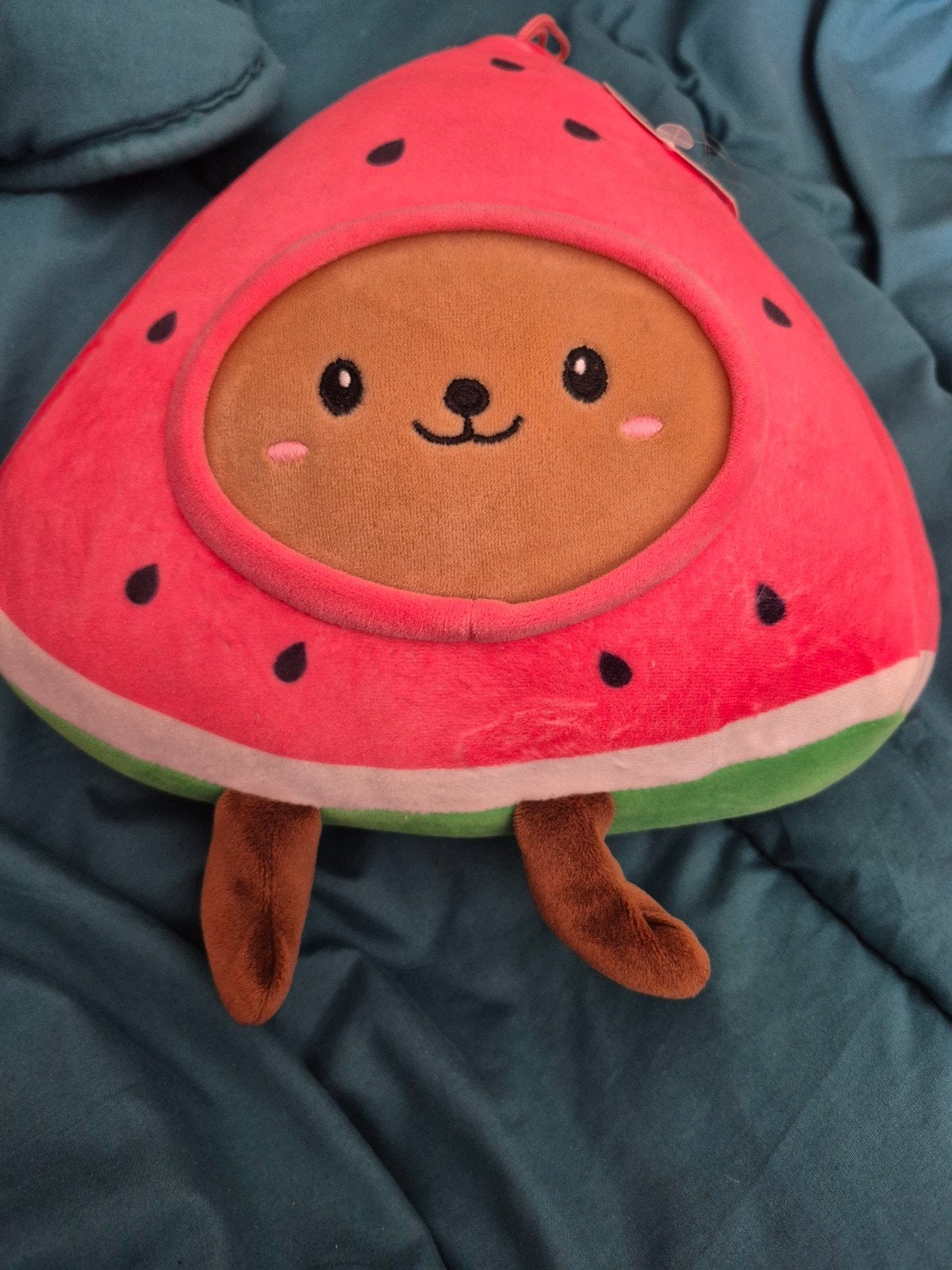 Kawaii pluche knuffel - Hond in watermeloen onesie (Jafritoy, Kinderen en Baby's, Ophalen of Verzenden, Nieuw, Hond