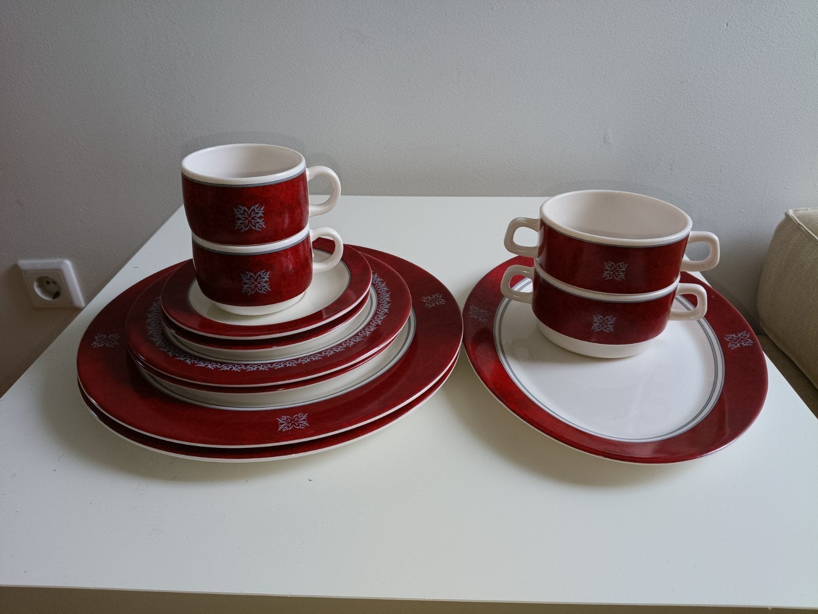 Servies set Arcoroc, Ophalen