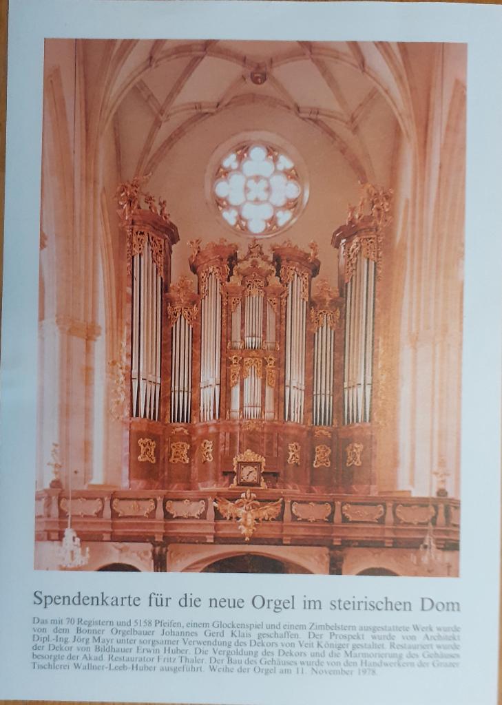 Oostenrijk Spendekarte Steirische Dom, Ophalen of Verzenden, Overige typen