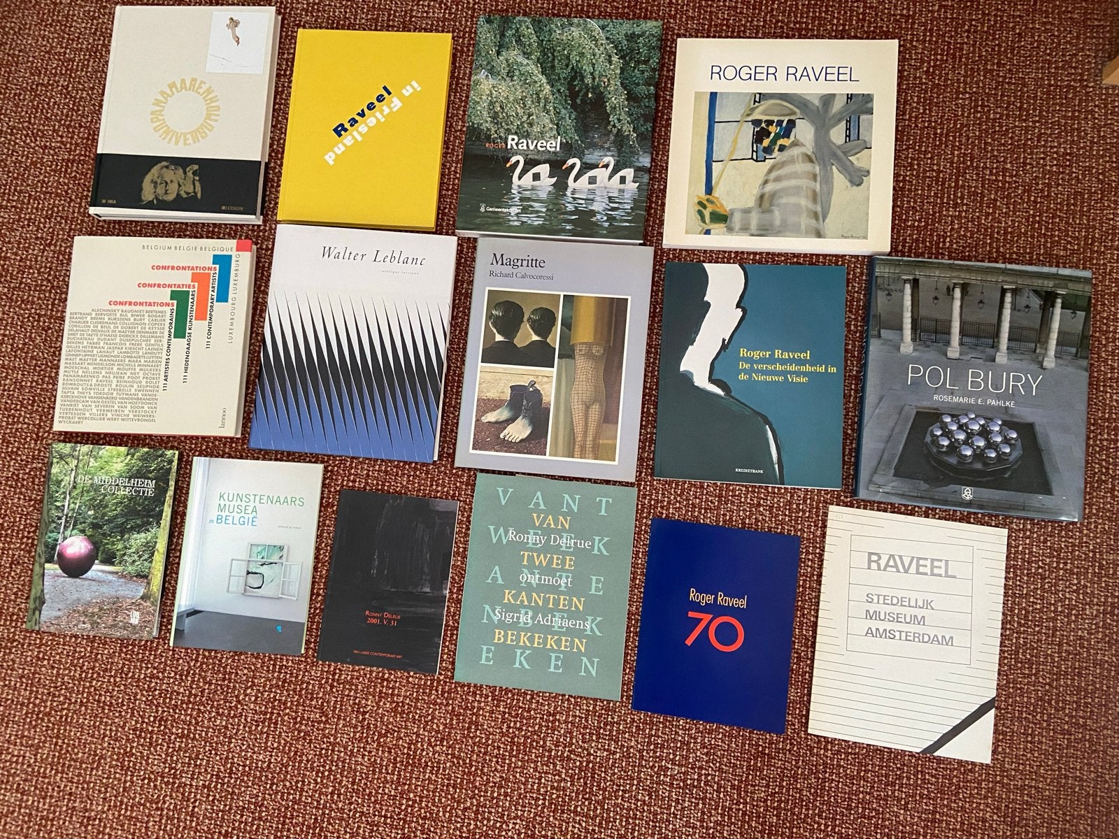 Collectie kunstboeken: Roger Raveel, Walter Leblanc, Pol Bur, Ophalen, Gelezen, Overige onderwerpen
