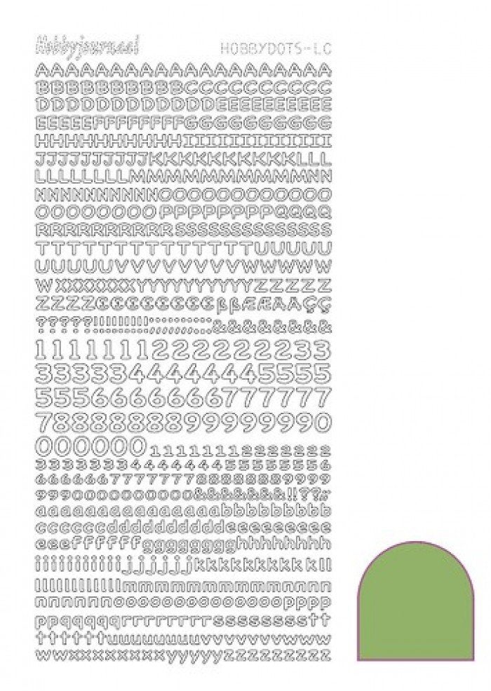 Hobbyjournaal hobbydots stickervel mirror lime STDMLCC, Ophalen of Verzenden, Nieuw, Sticker