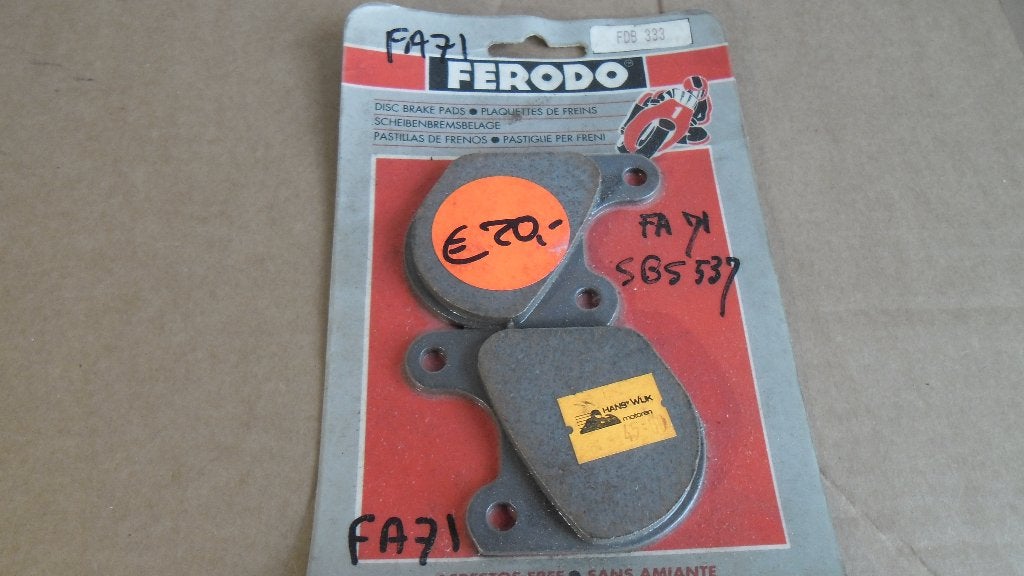 remblok voor fx fxe fxd xlh xl,1978-1983,voorzijde,fa 71,72, Ophalen of Verzenden, Nieuw