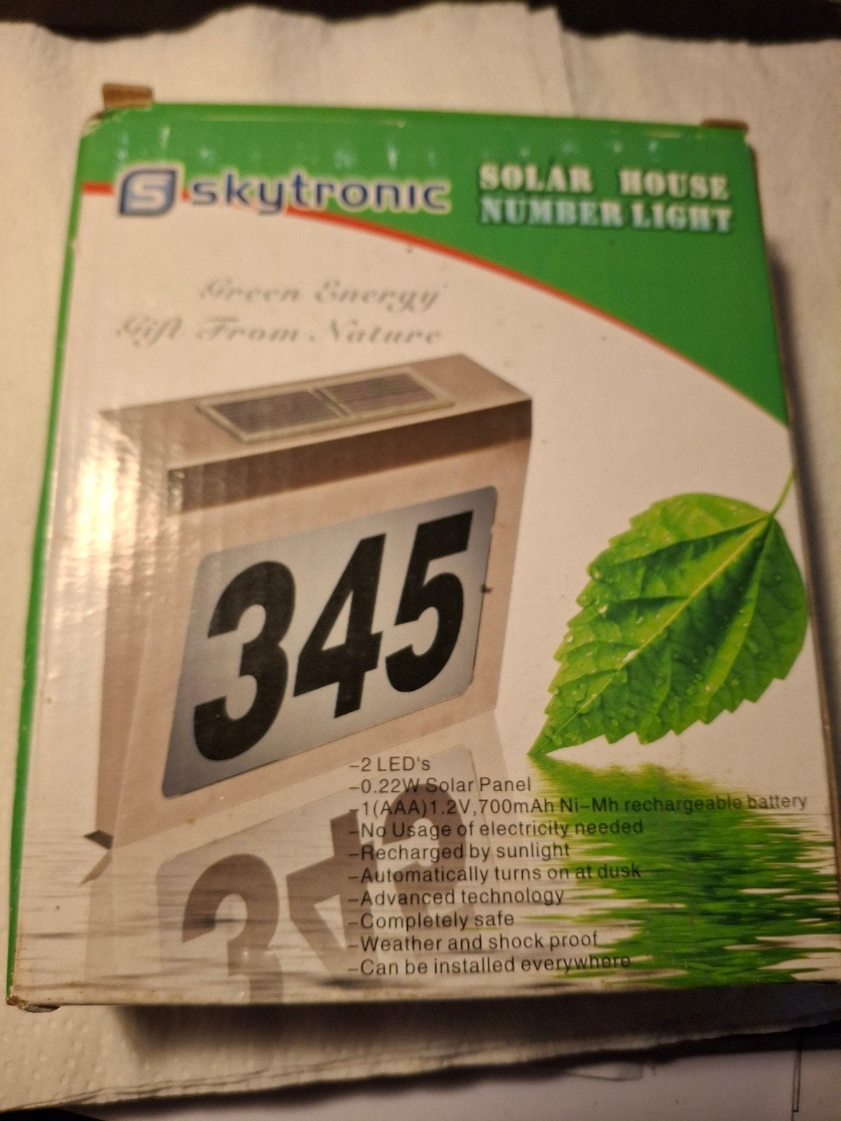 Skytromic Solar Huisnummer Verlichting - Nieuw, Nieuw, Kunststof, Ophalen of Verzenden, Modern