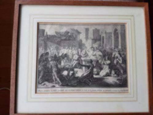gravure Bernard Picard, 1722 le FEU SACRÉ incas, Ophalen