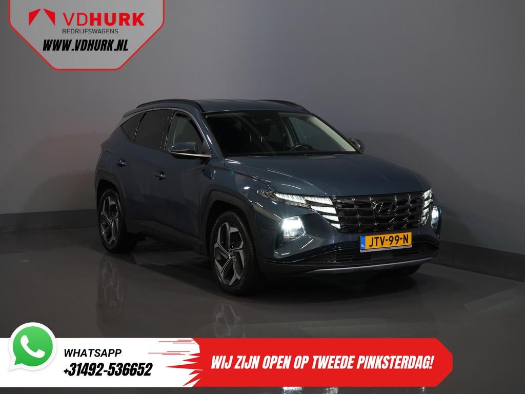 Hyundai Tucson 1.6 T-GDI PHEV Premium 4WD/ LED/ Adapt. Cruis, Auto's, Hyundai, Stof, Gebruikt, 4 cilinders, Blauw
