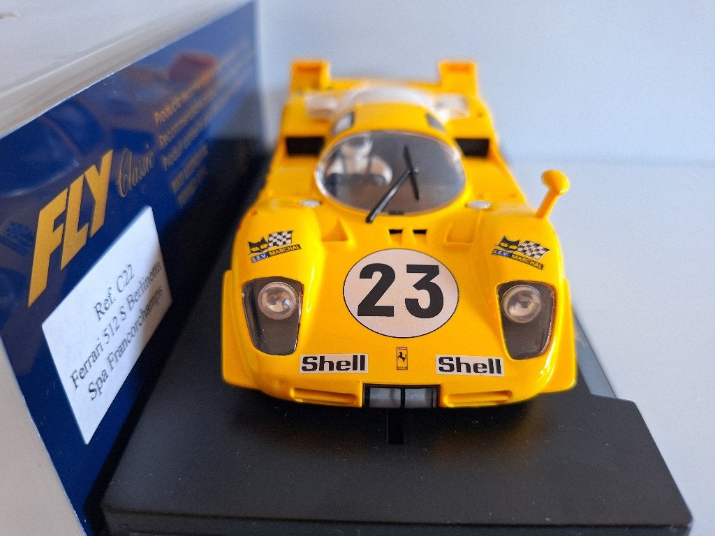 Fly C22 Ferrari 512 S Berlinetta #23 Spa Francorchamps 1970, Overige merken, Racebaan, Fly, Nieuw