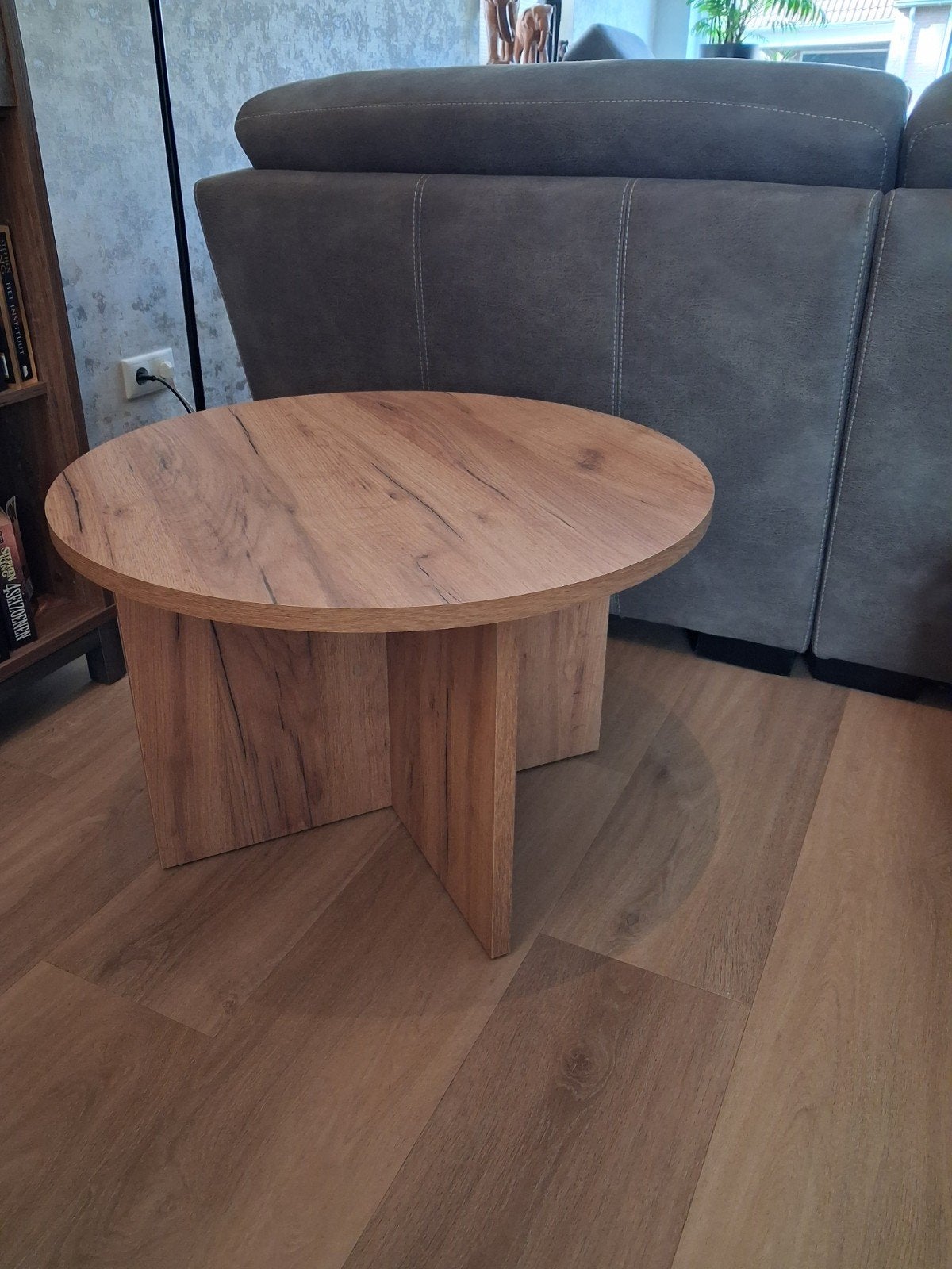 Salontafel Jysk - Rond, 69 cm doorsnee, 46 cm hoog, Ophalen, 50 tot 100 cm, Rond, 50 tot 100 cm