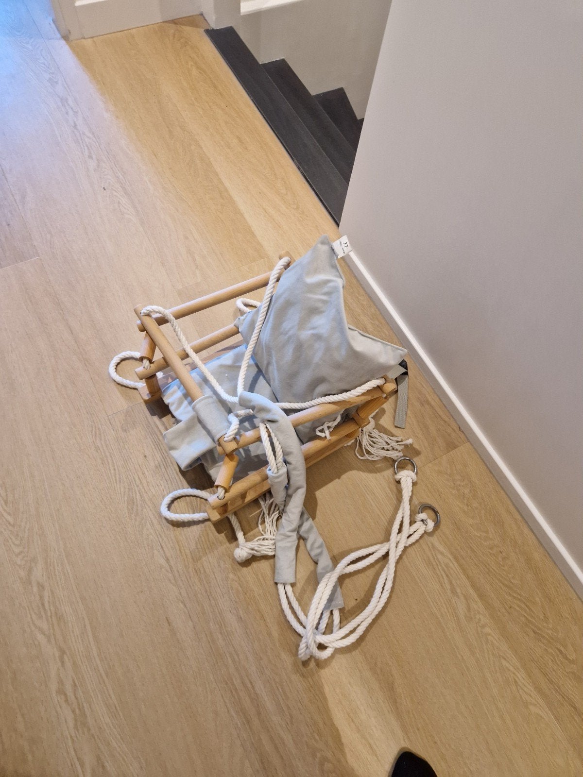 Luxe meegroei baby/kinder schommel van hout, Ophalen, Gebruikt, Schommel