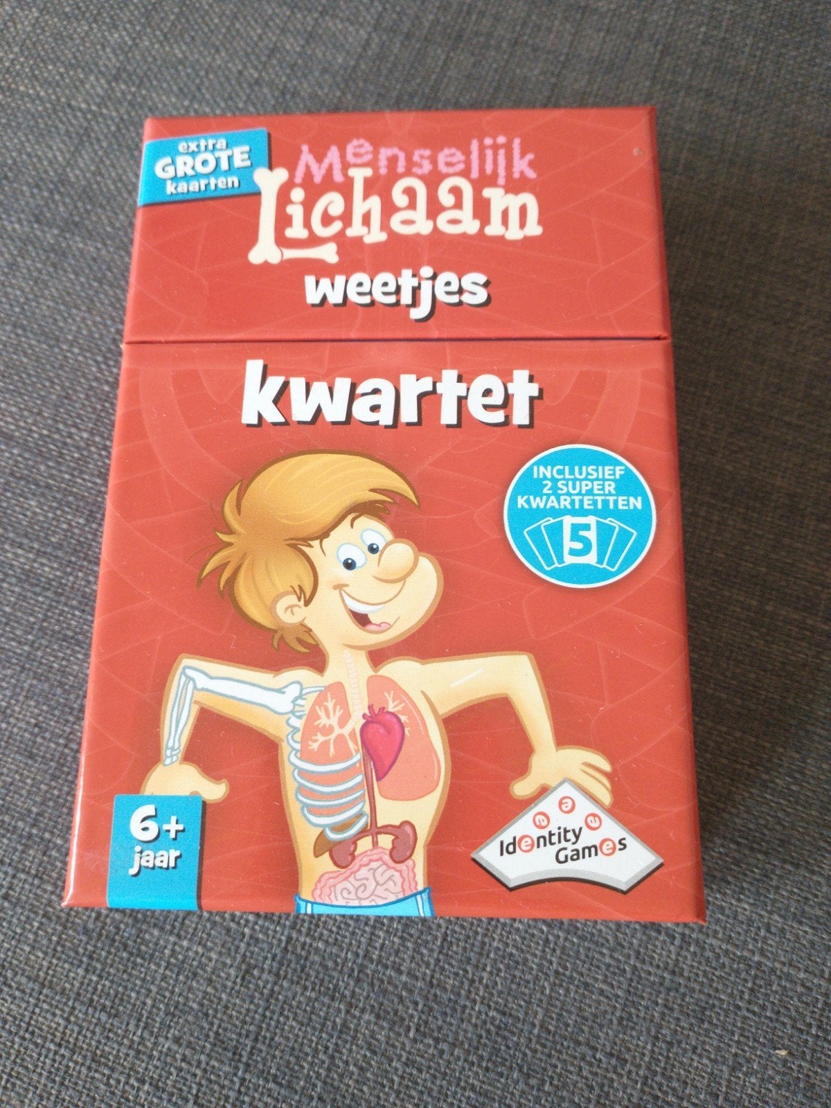 Kwartet menselijk lichaam weetjes kwartet compleet, Verzamelen, Ophalen of Verzenden, Zo goed als nieuw, Kwartet(ten)