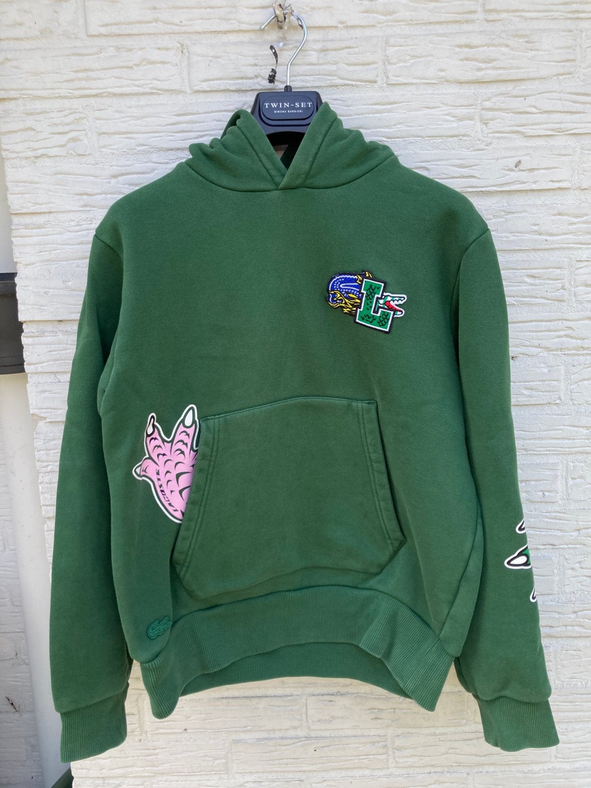 Lacoste hoody groen  maat M, Ophalen of Verzenden, Gedragen, Maat 48/50 (M), Groen