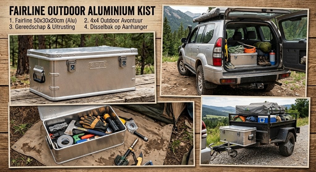 Aluminium Kist t.b.v disselbak, afdek-net, spanbanden etc., Ophalen of Verzenden, Nieuw
