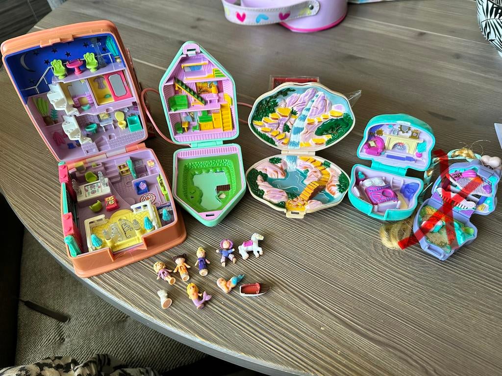Vintage Polly Pocket speelsets met poppetjes, Kinderen en Baby's, Speelgoed | Poppen, Ophalen of Verzenden, Gebruikt, Overige typen