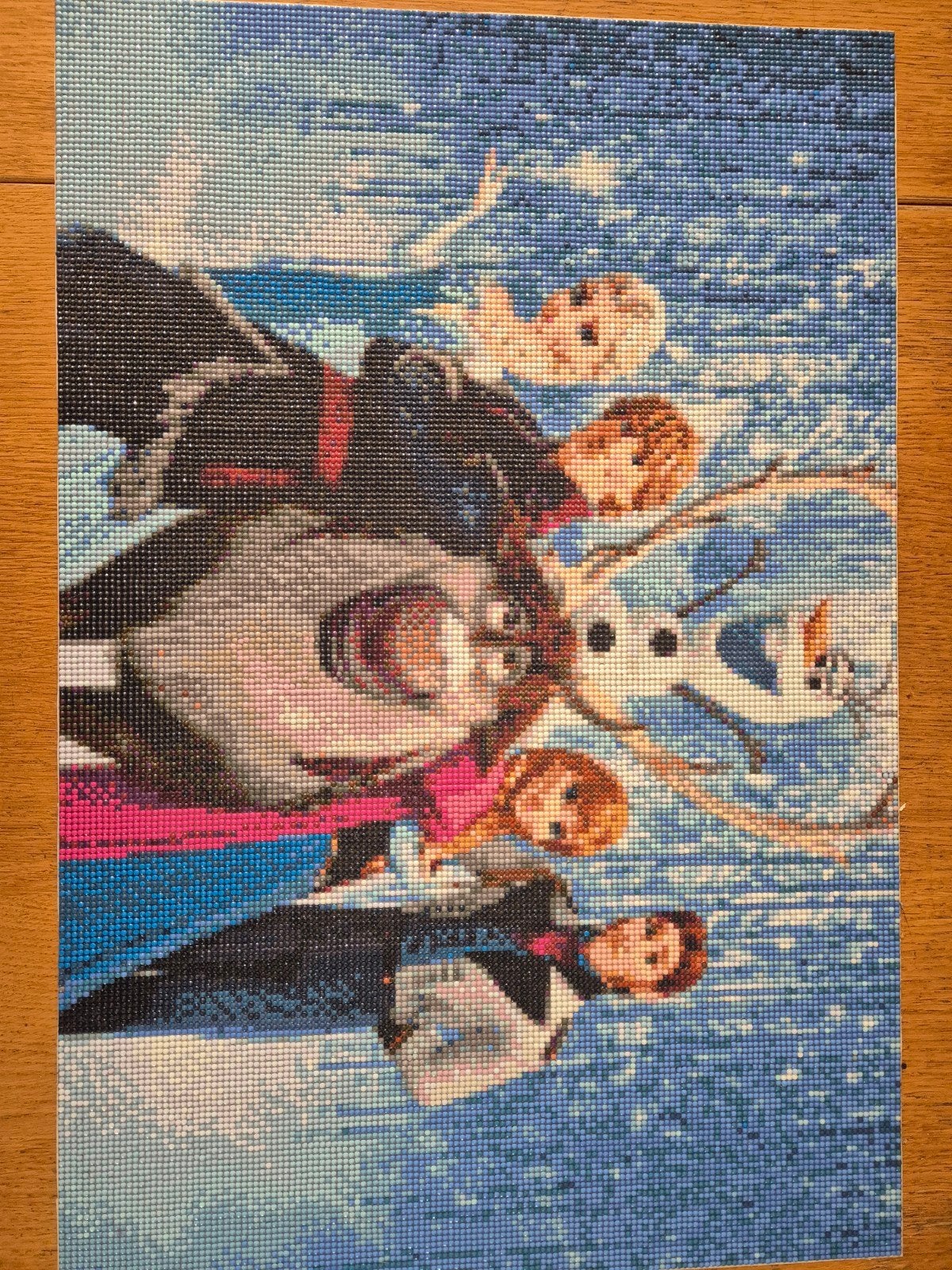 Diamond Painting Frozen 60x40 cm - Compleet en Klaar, Ophalen, Film en tv, Diamond painting, Meerkleurig