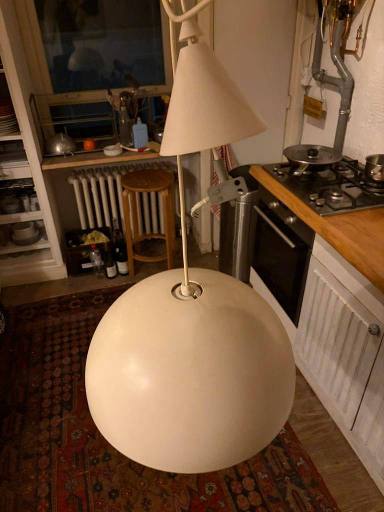 Vintage hanglamp, Ophalen, Gebruikt, Kunststof, 75 cm of meer