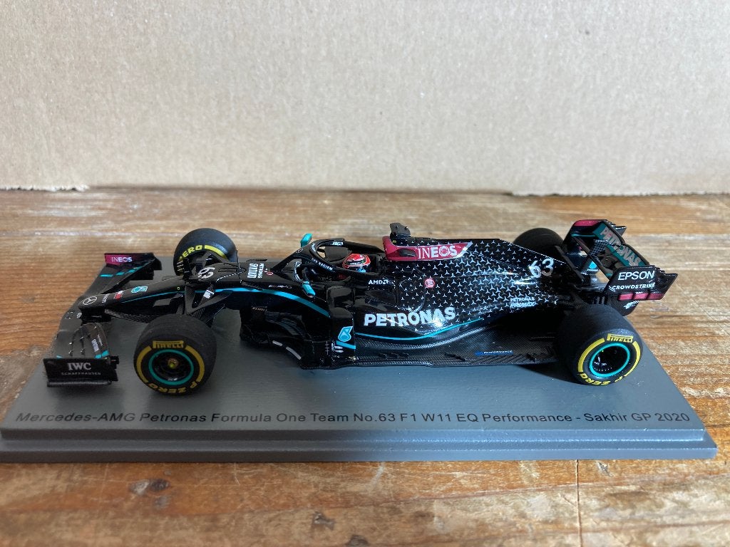 ✅ George Russell 1:43 Sakhir GP 2020 Mercedes AMG Petronas, Ophalen of Verzenden, Nieuw, Formule 1