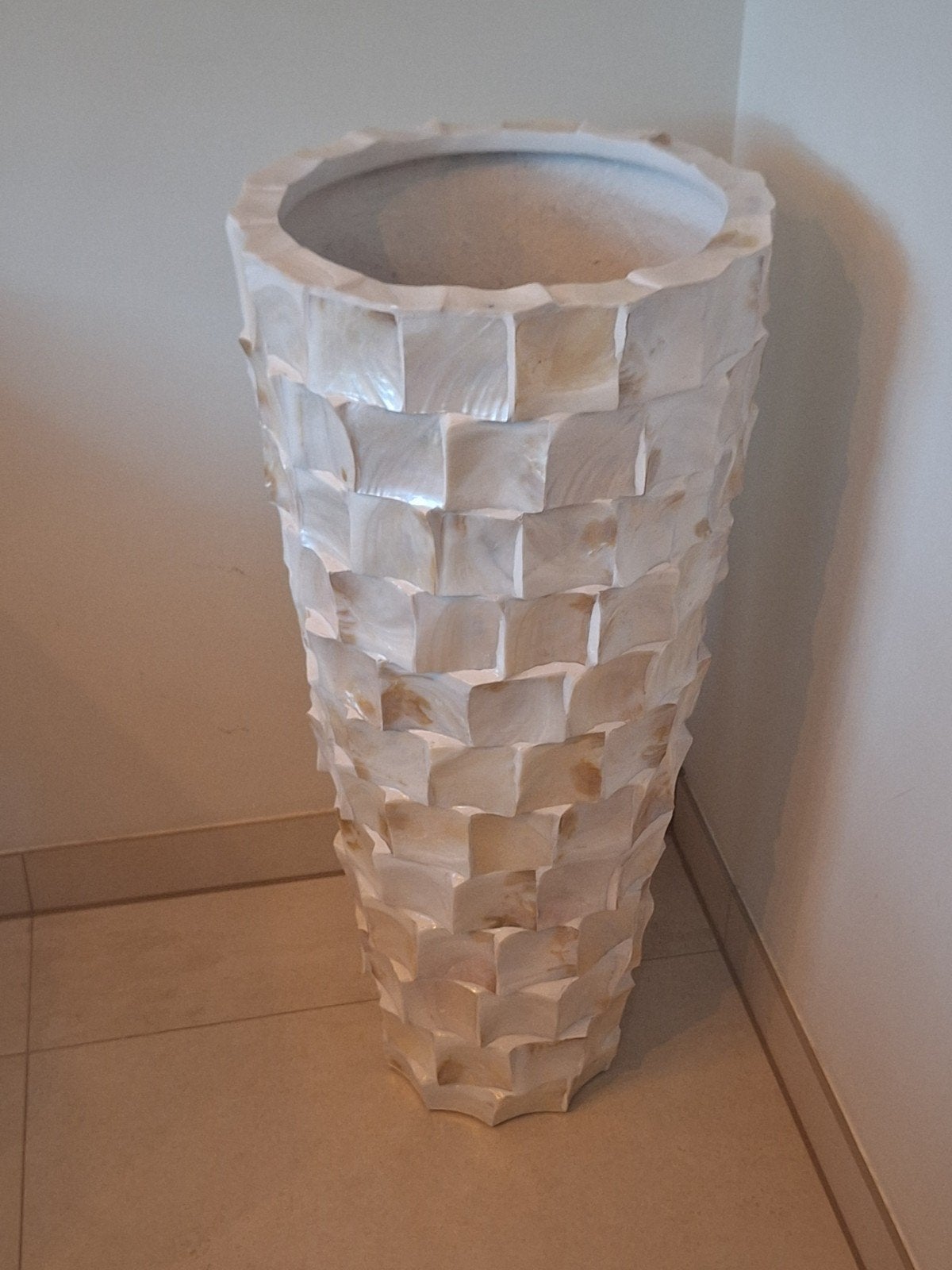 Eric Kuster Style Schelpen Vaas 90cm hoog, Huis en Inrichting, Ophalen