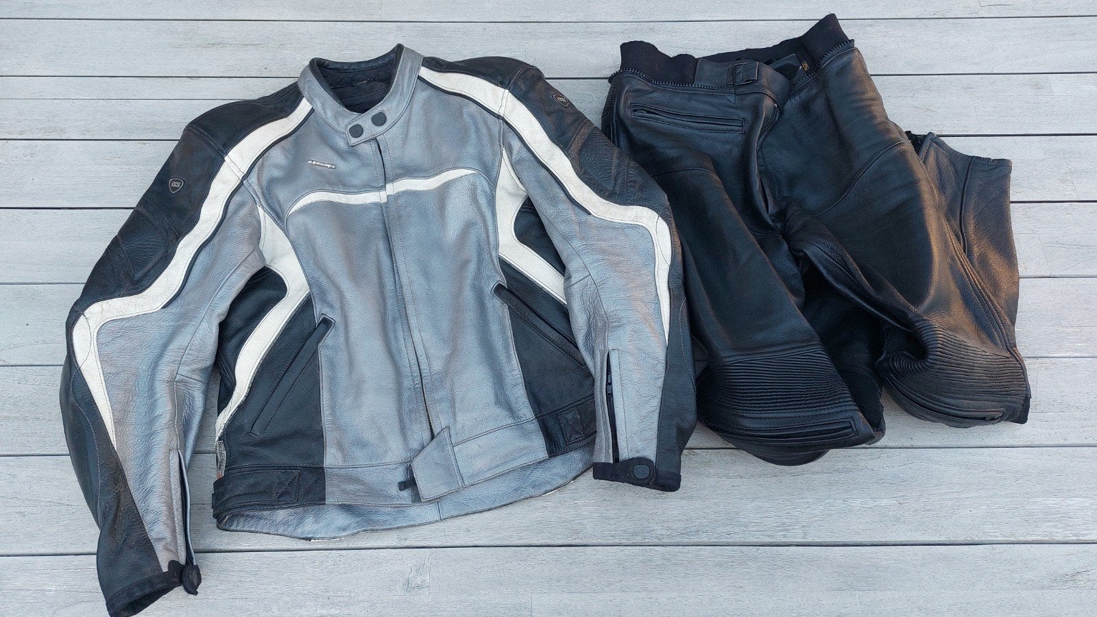 IXS leren motorpak maat 52 GOEDE STAAT!, Ophalen, IXS, Tweedehands, Heren