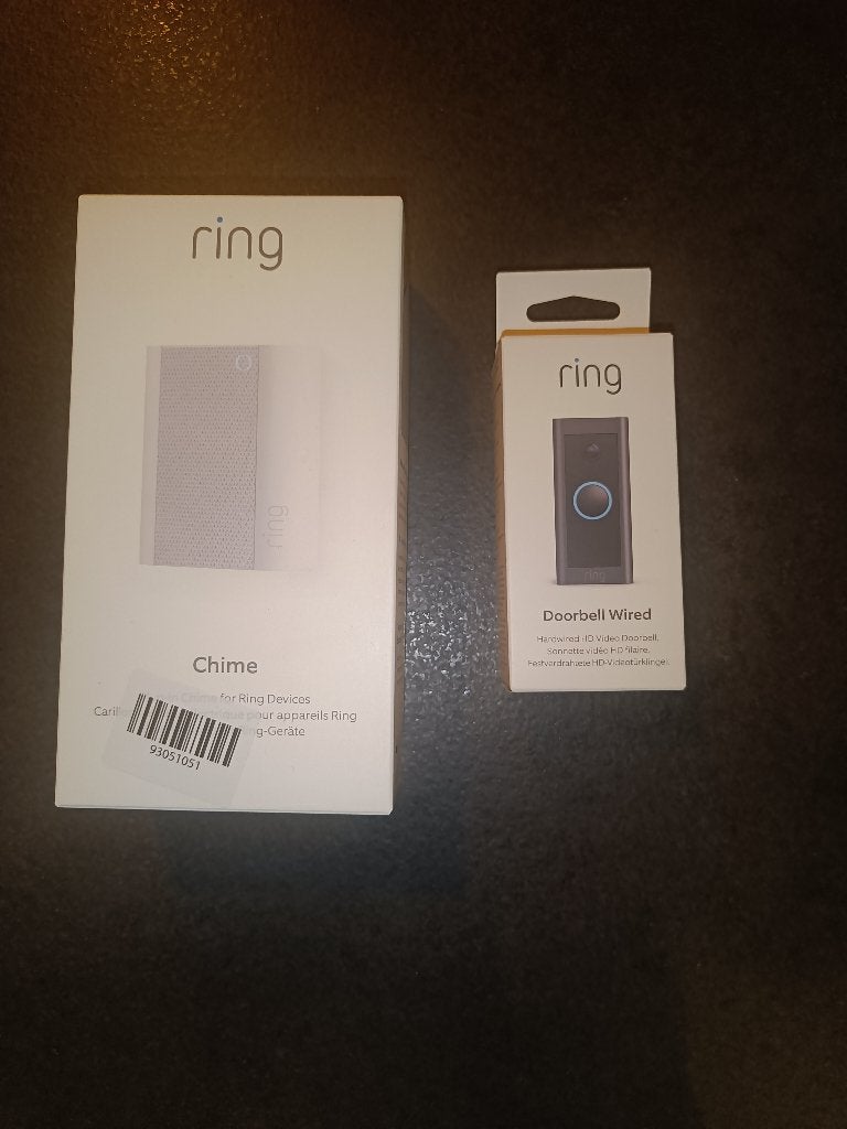 Ring Video Doorbell Wired + Ring Chime | Complete Set, Ophalen of Verzenden, Bewegingsdetectiesensor, Zo goed als nieuw, Bedraad