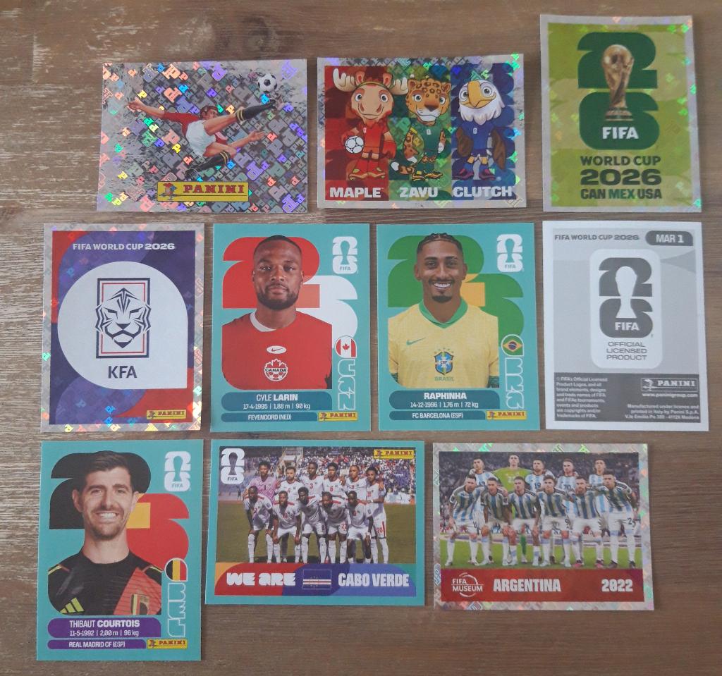 Panini World Cup 2026 stickers, Verzenden, Nieuw, Meerdere stickers