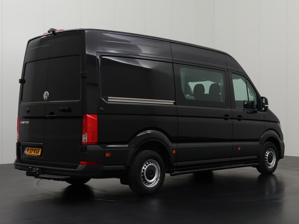 Volkswagen Crafter 2.0TDI 180PK DSG Automaat L3H3 Dubbele Ca, Auto's, Bestelauto's, Stof, Gebruikt, Volkswagen, Zwart