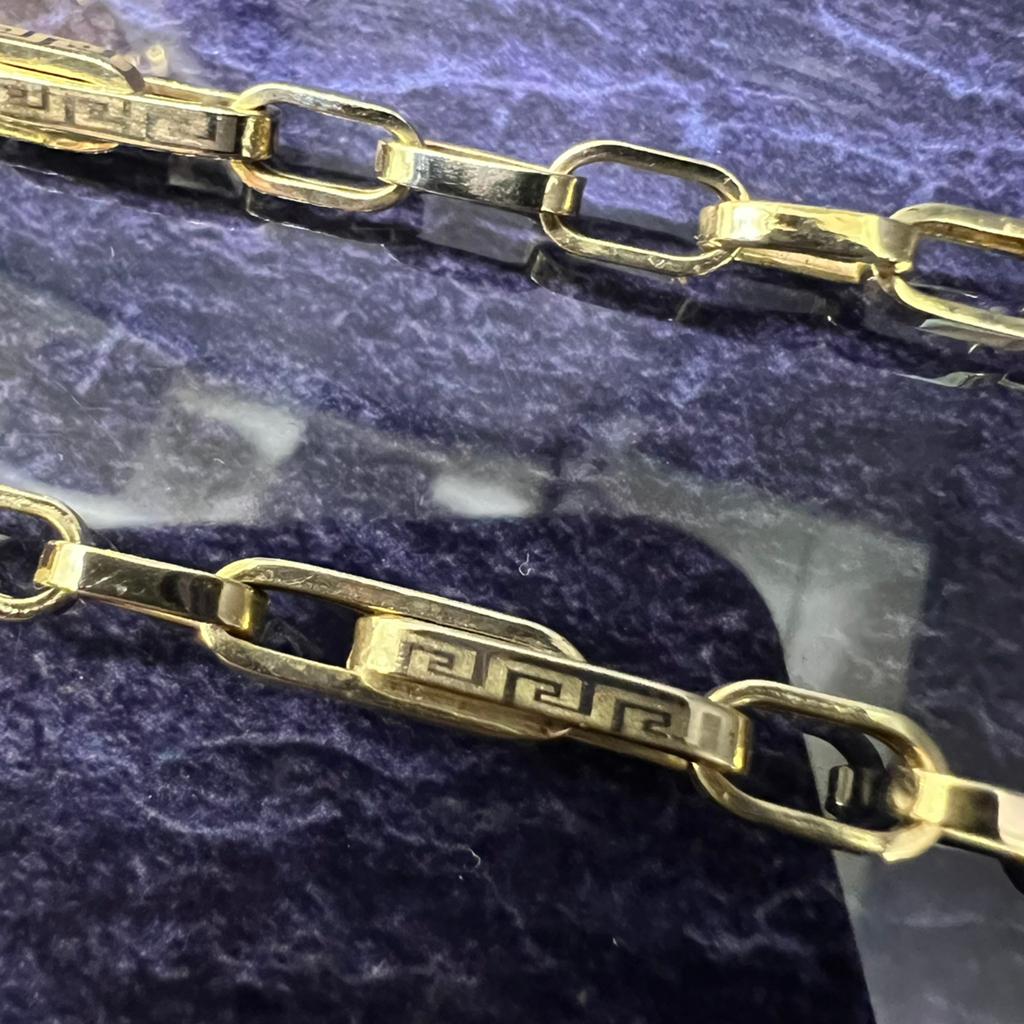 14 karaat gouden ketting monte carlo schakel prachtig model, Ophalen of Verzenden, Zo goed als nieuw, Goud