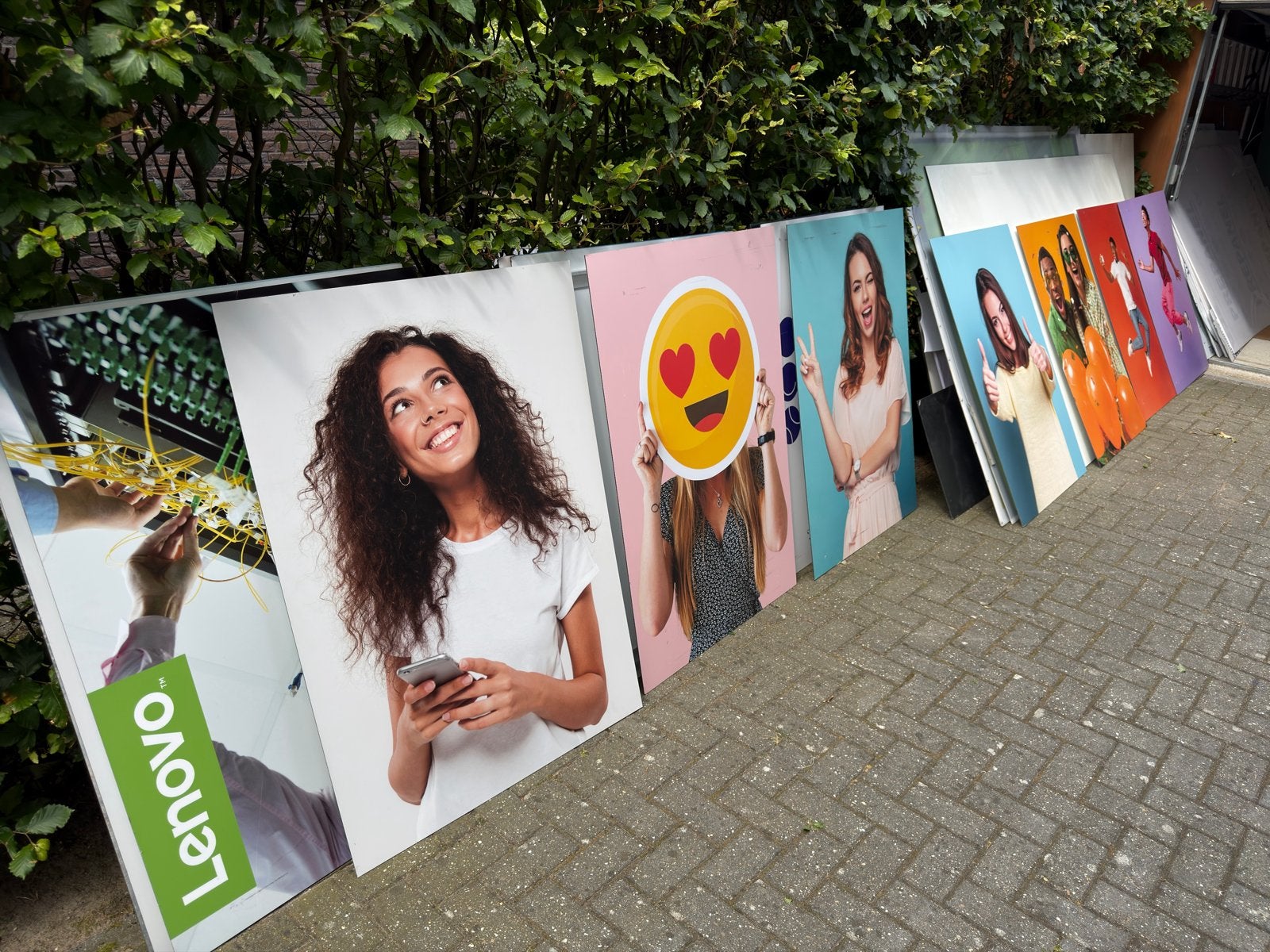 Aluminium panelen met prints voor decoratie of DIY, Huis en Inrichting, Ophalen, Gebruikt, Meerkleurig, Wandbord of Wandpaneel