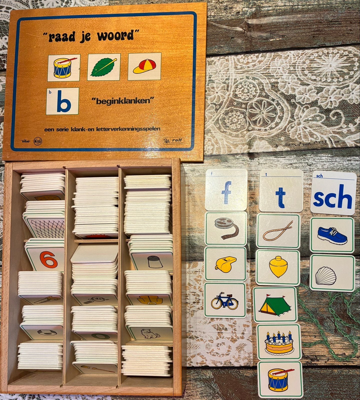 Rolf Originals - Raad je woord 2 - Beginklanken, Kinderen en Baby's, Speelgoed | Educatief en Creatief, Ophalen of Verzenden, Gebruikt