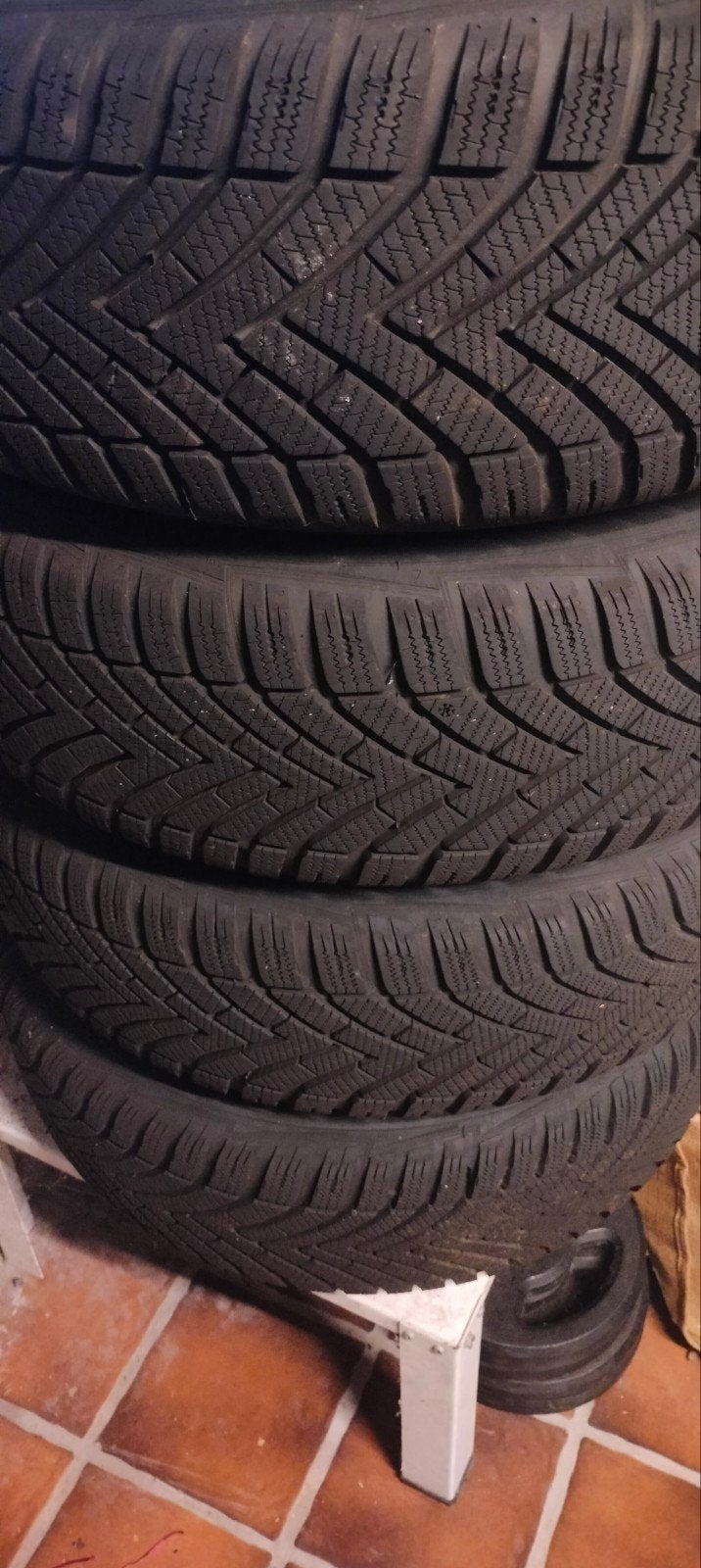 Vredestein Wintrac Winterbanden 215/60 R16 met stalen velgen, Ophalen, 16 inch, Banden en Velgen, Winterbanden