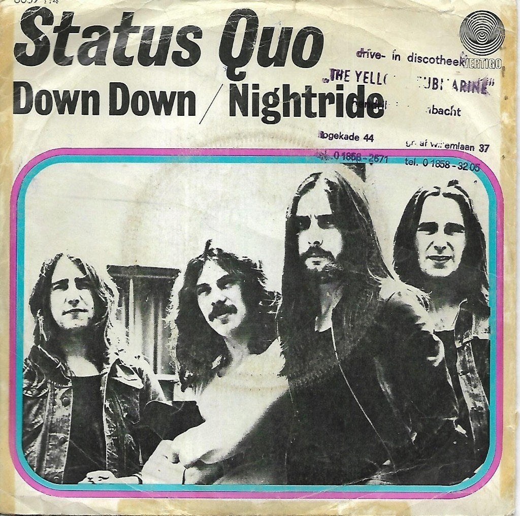 Status Quo - Down down, Ophalen of Verzenden, Gebruikt, 7 inch, Pop