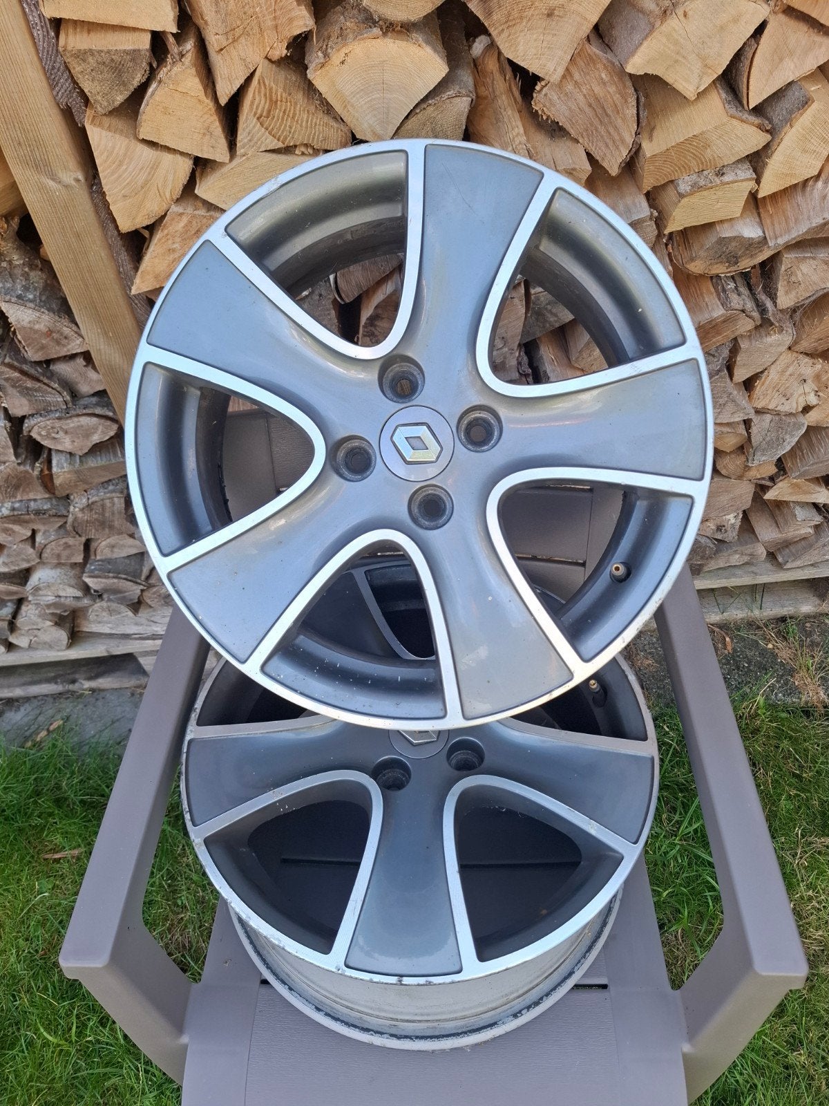 Set van 2 Renault 16 inch velgen - Gebruikt, Ophalen, Gebruikt, Velg(en), 16 inch