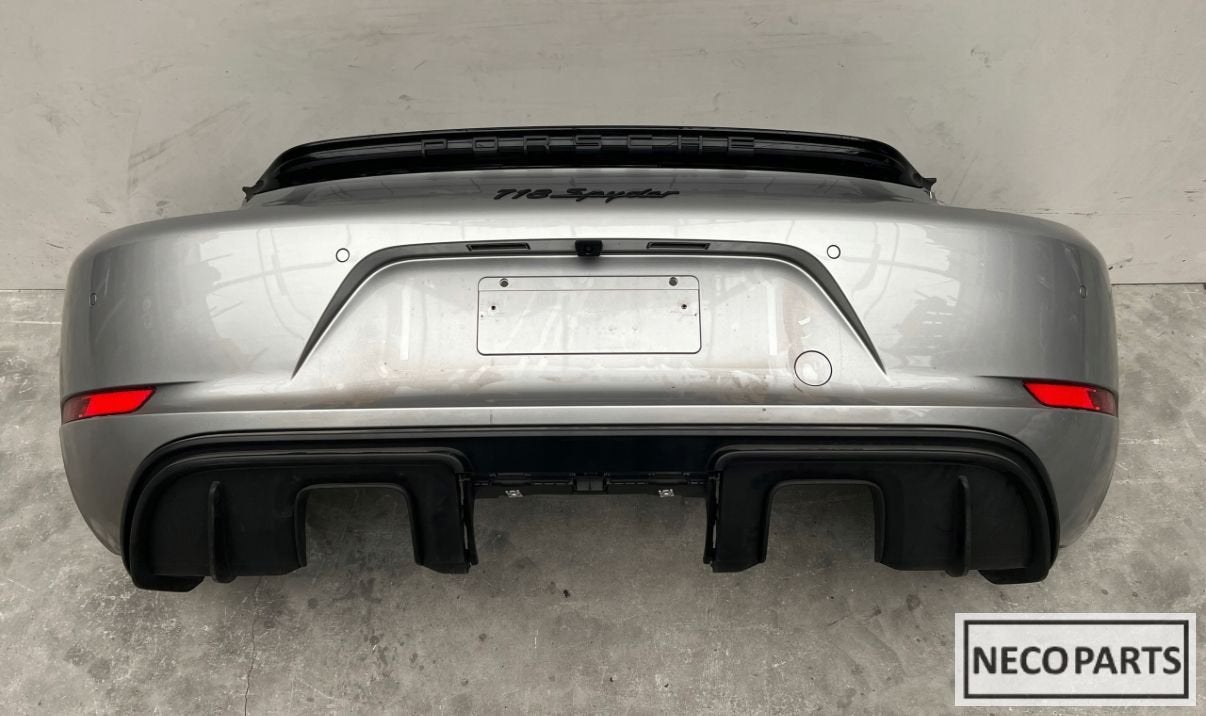 PORSCHE 718 982 BOXSTER SPYDER GT4 ACHTERBUMPER ORIGINEEL, Gebruikt, -, Porsche, Ophalen of Verzenden