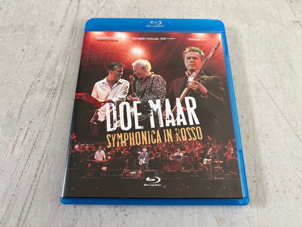 Doe Maar - Symphonica In Rosso Blu Ray, Ophalen of Verzenden, Zo goed als nieuw, Blu-ray, Muziek en Concerten