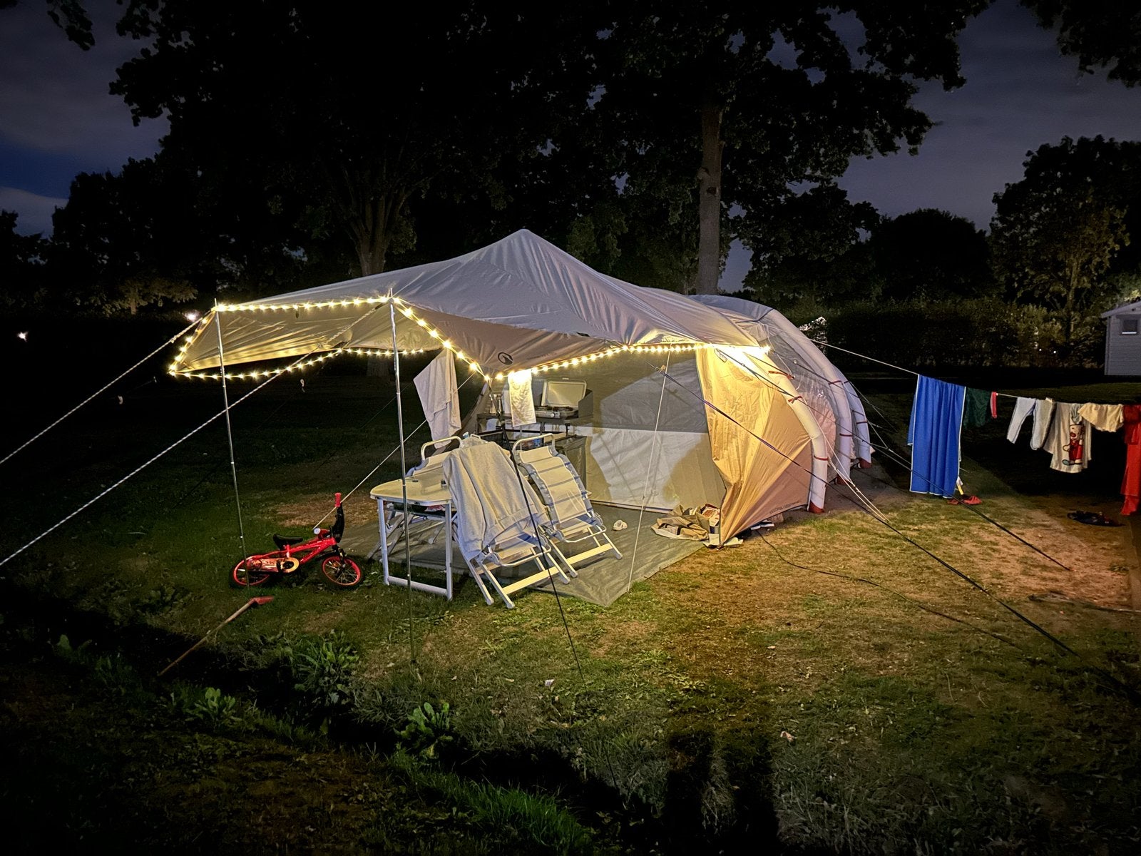 Decathlon Airseconds 5.2 Fresh & Black tent, Ophalen, Gebruikt, Tot en met 5