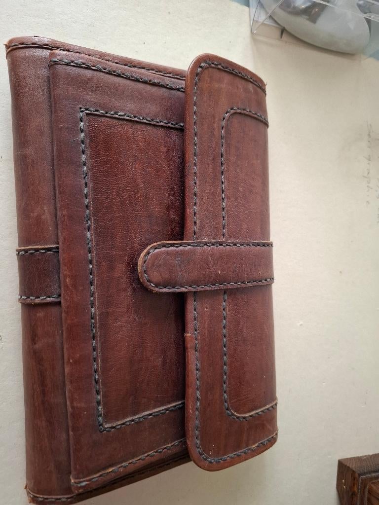 documenten map leder handmade, Diversen, Ophalen of Verzenden