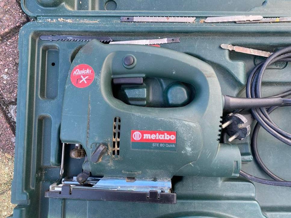 Metabo STE 80 Quick Decoupeerzaag in koffer, Ophalen, Gebruikt, Decoupeerzaag, 600 tot 1200 watt