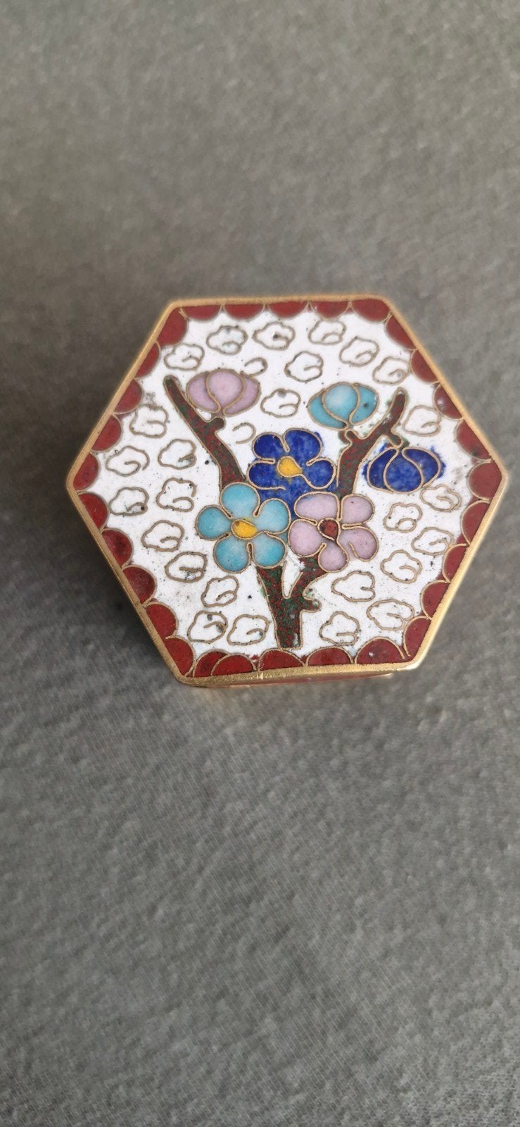 Cloisonne sieradendoosje pillendoosje, Ophalen of Verzenden