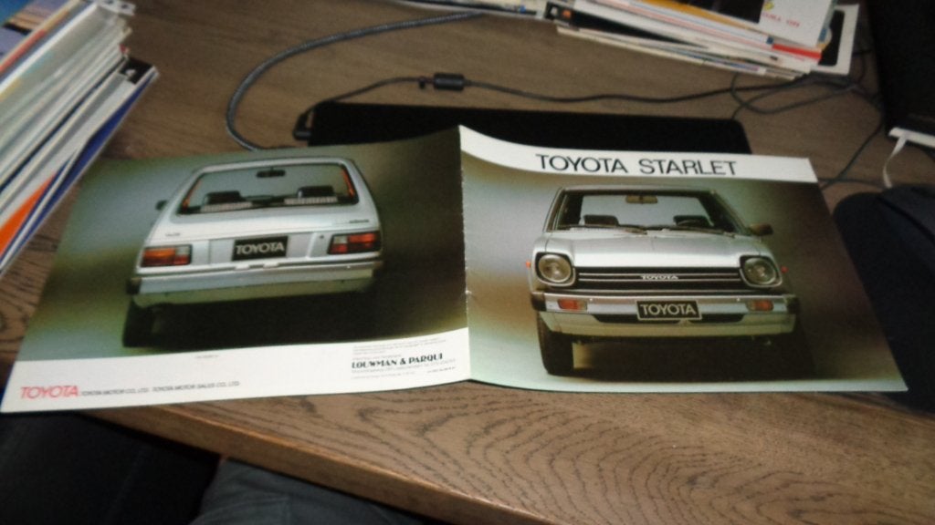 Folder  TOYOTA  STARLET  ,  1979, Verzenden, Zo goed als nieuw, Toyota