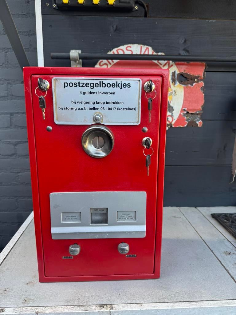 Vintage Postzegelautomaat postzegelboekjesautomaat, Verzamelen, Automaten | Overige, Ophalen of Verzenden, Gebruikt