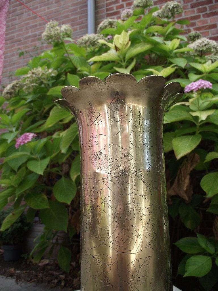 WW1 kogelhuls trench art, Ophalen of Verzenden, Landmacht, Overige gebieden, Hulzen of Bodemvondsten