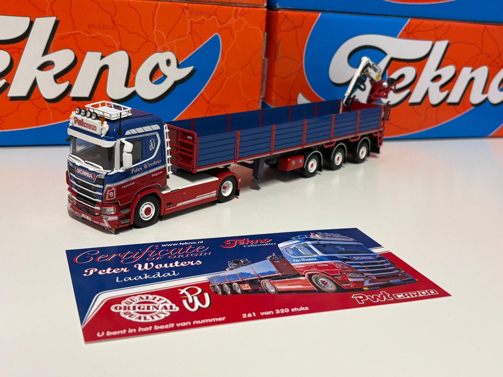 Tekno Peter Wouters PWT, Hobby en Vrije tijd, Ophalen of Verzenden, Zo goed als nieuw, Bus of Vrachtwagen, Tekno