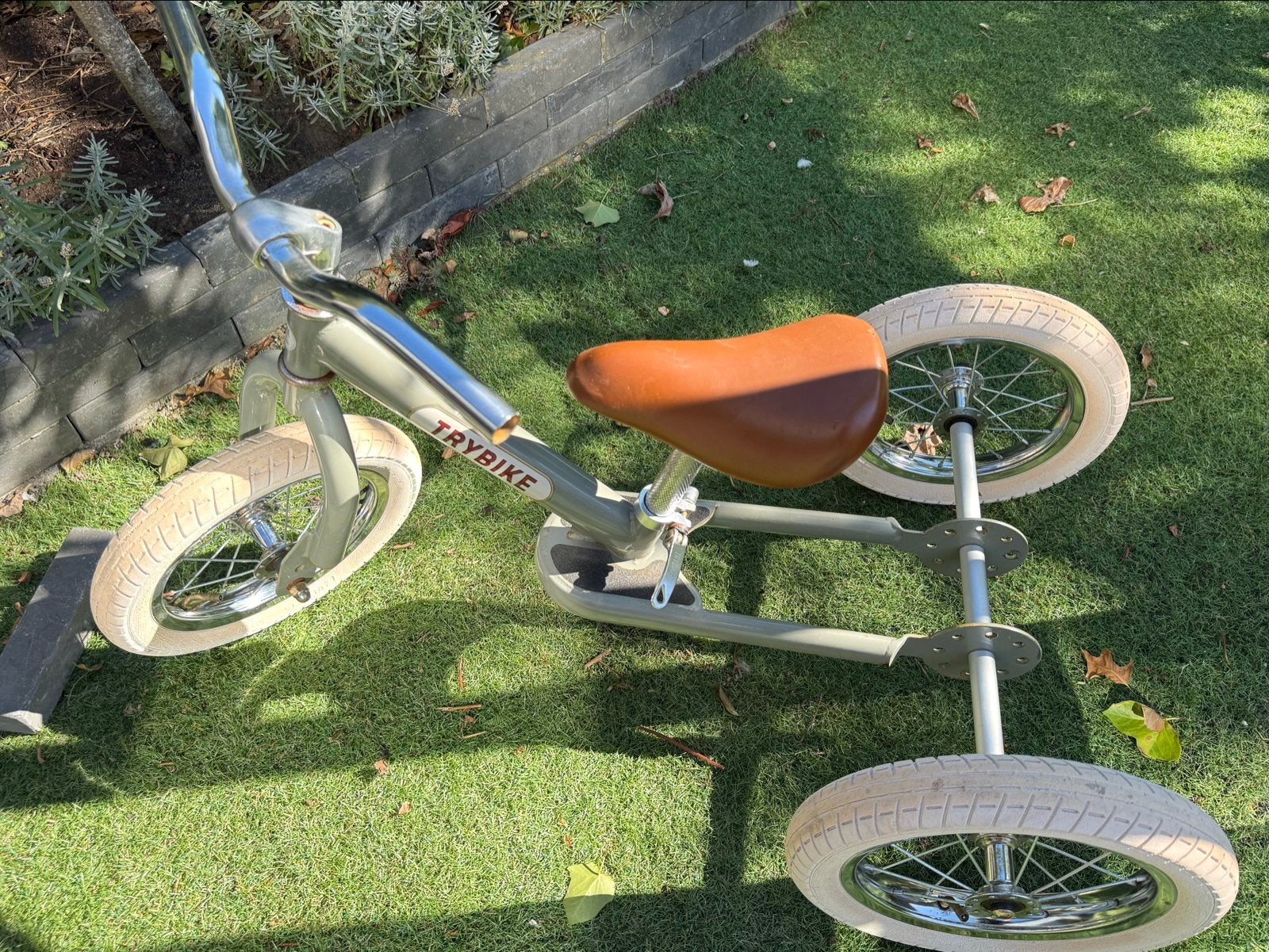 Trybike loopfiets 2-in-1 - Groen/Bruin, Ophalen, Gebruikt, Verstelbare zitting