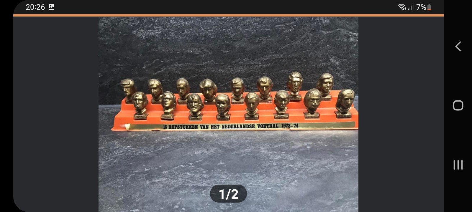 WK voetbal kopstukken Nederlands Voetbal 1973-74, Verzamelen, Ophalen of Verzenden