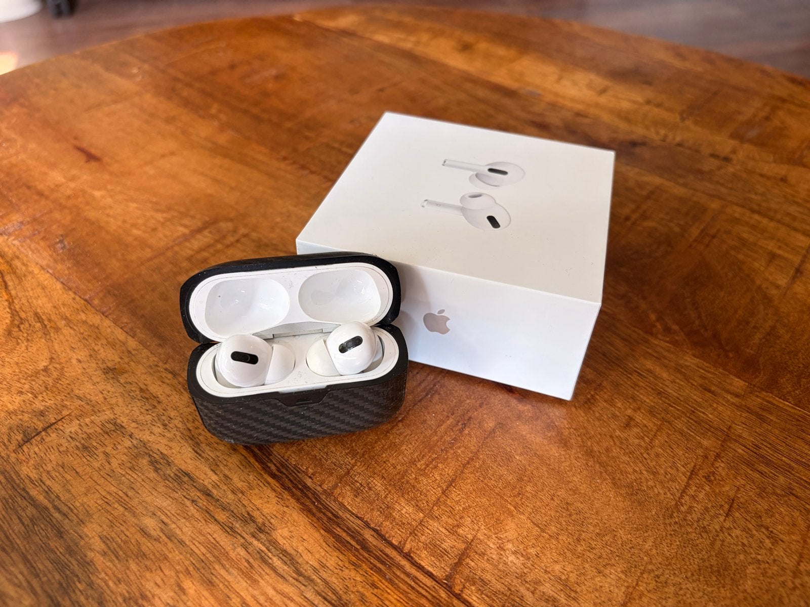 AirPods Pro Gen 1 met MagSafe case en Mous hoesje, Ophalen of Verzenden, Gebruikt, Bescherming, Apple iPhone