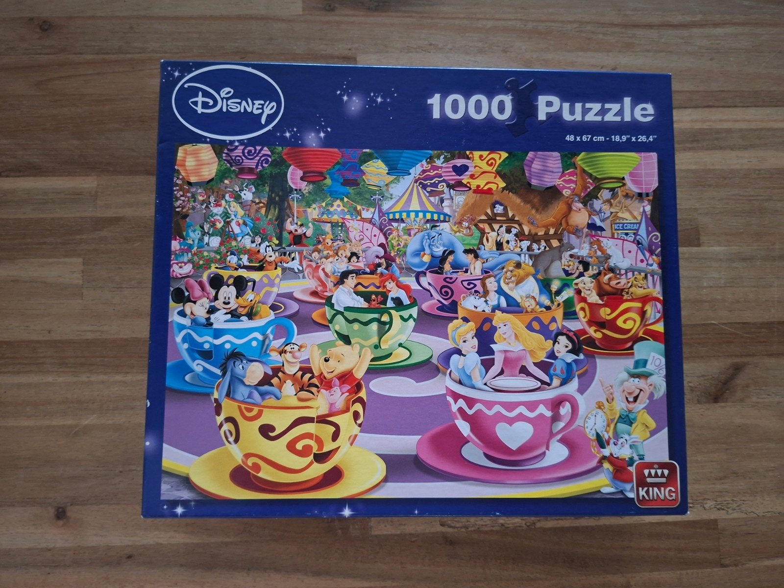 Disney puzzel: theekopjes, Ophalen of Verzenden, 500 t/m 1500 stukjes, Zo goed als nieuw, Legpuzzel