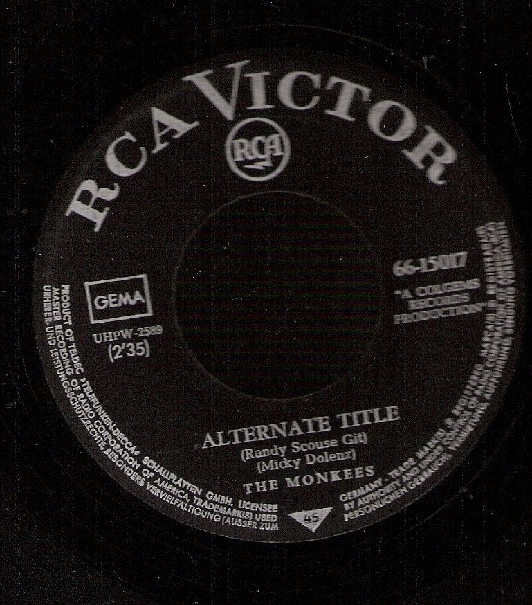 The Monkees - Alternate Title - Forget that Girl -1966, Ophalen, Gebruikt, Pop